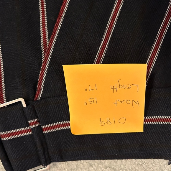 Dynamite Size Small Mini Skirt Navy with Red/White Stripes - Picture 9 of 9